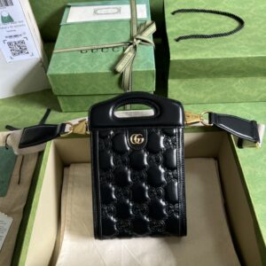 Gucci GG MATELASSÉ TOP HANDLE MINI BAG