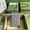 Gucci GG MATELASSÉ TOP HANDLE MINI BAG