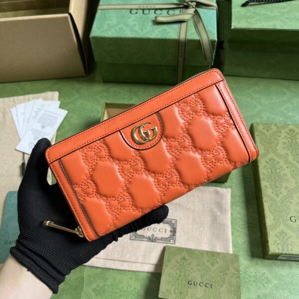 Gucci GG MATELASSÉ ZIP-AROUND WALLET