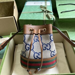 GUCCI Ophidia GG mini bucket bag
