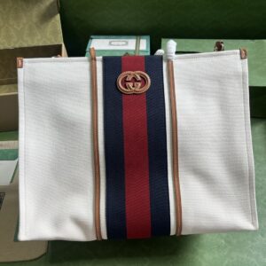Gucci LARGE INTERLOCKING G TOTE BAG