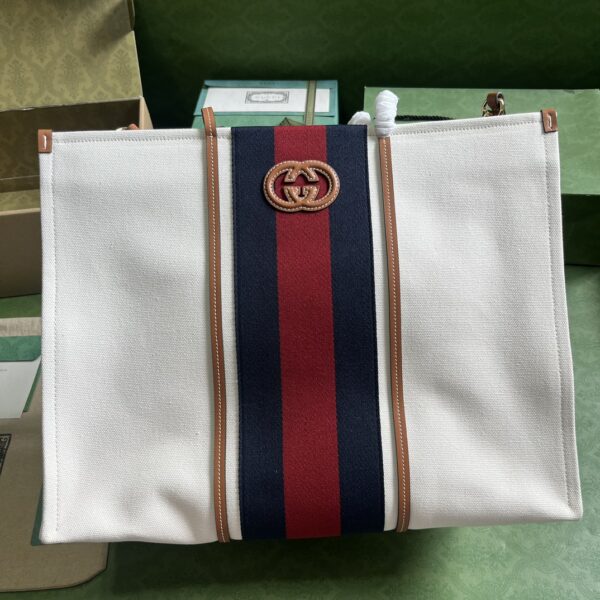 Gucci LARGE INTERLOCKING G TOTE BAG