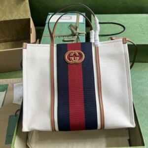 Gucci MEDIUM INTERLOCKING G TOTE BAG