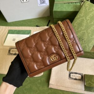 Gucci GG MATELASSÉ CHAIN WALLET