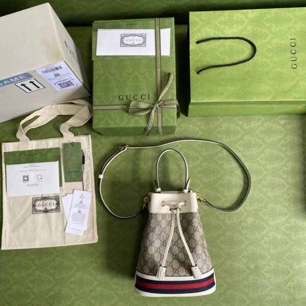 GUCCI Ophidia GG small bucket bag