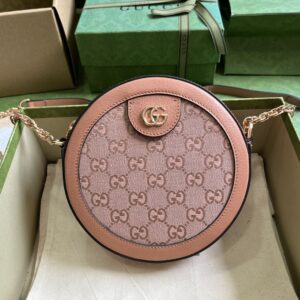 Gucci OPHIDIA GG MINI ROUND SHOULDER BAG