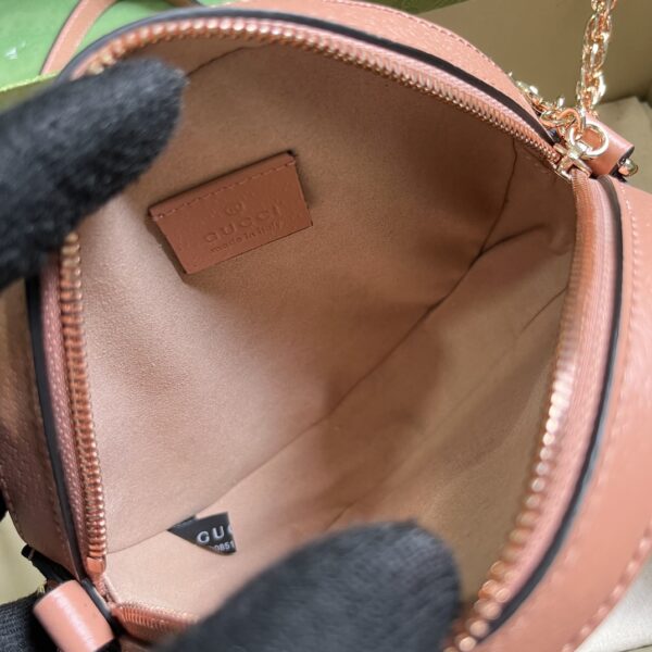 Gucci OPHIDIA GG MINI ROUND SHOULDER BAG