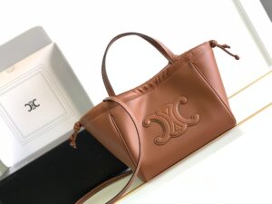 CELINE SMALL CABAS DRAWSTRING CUIR TRIOMPHE