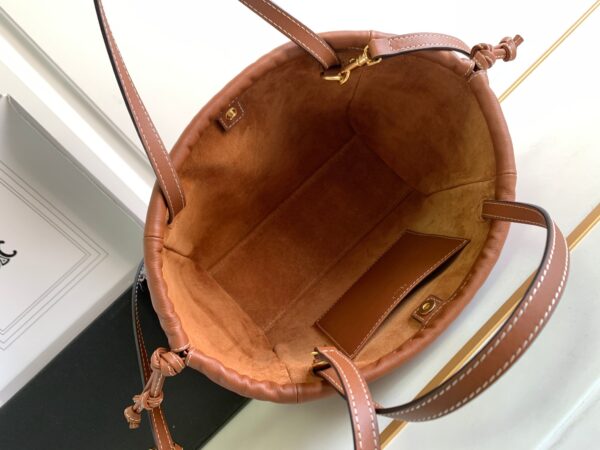 CELINE SMALL CABAS DRAWSTRING CUIR TRIOMPHE
