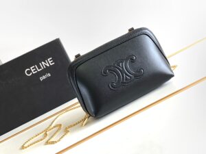 CELINE CLUTCH ON CHAIN CUIR TRIOMPHE