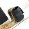 CELINE CHAIN SHOULDER BAG MATELASSE MONOCHROME CELINE IN QUILTED GOATSKIN