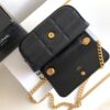 CELINE CHAIN SHOULDER BAG MATELASSE MONOCHROME CELINE IN QUILTED GOATSKIN