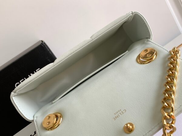 CHAIN SHOULDER BAG MATELASSE MONOCHROME CELINE IN QUILTED GOATSKIN