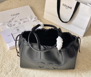CELINE CABAS DRAWSTRING CUIR