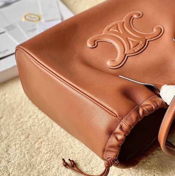 CELINE CELINE CABAS DRAWSTRING CUIR
