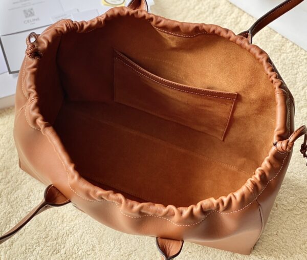 CELINE CELINE CABAS DRAWSTRING CUIR