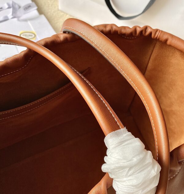 CELINE CELINE CABAS DRAWSTRING CUIR
