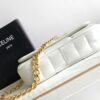 CELINE CHAIN SHOULDER BAG MATELASSE MONOCHROME