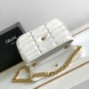 CELINE CHAIN SHOULDER BAG MATELASSE MONOCHROME