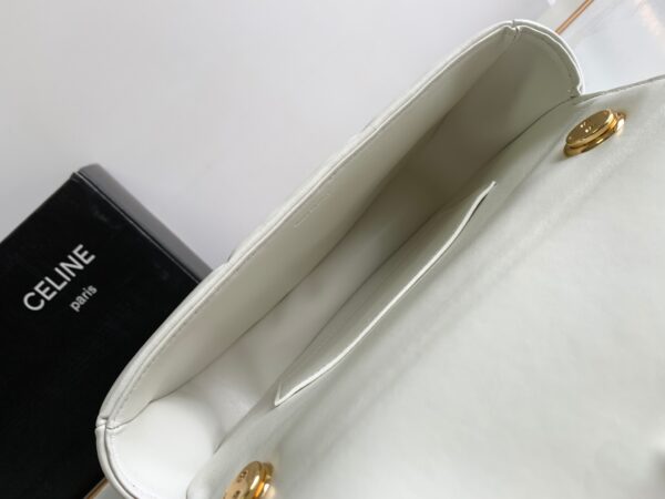 CELINE CHAIN SHOULDER BAG MATELASSE MONOCHROME