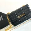 CELINE CHAIN SHOULDER BAG MATELASSE MONOCHROME
