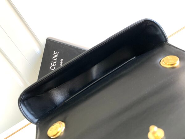 CELINE CHAIN SHOULDER BAG MATELASSE MONOCHROME