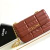 CELINE CHAIN SHOULDER BAG MATELASSE MONOCHROME
