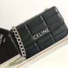CELINE CHAIN SHOULDER BAG MATELASSE MONOCHROME