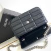 CELINE CHAIN SHOULDER BAG MATELASSE MONOCHROME