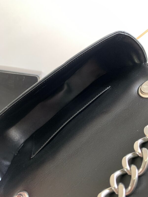 CELINE CHAIN SHOULDER BAG MATELASSE MONOCHROME