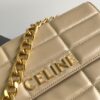 CELINE CHAIN SHOULDER BAG MATELASSE MONOCHROME