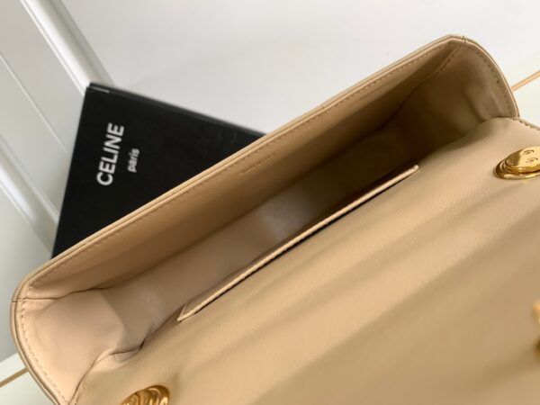 CELINE CHAIN SHOULDER BAG MATELASSE MONOCHROME