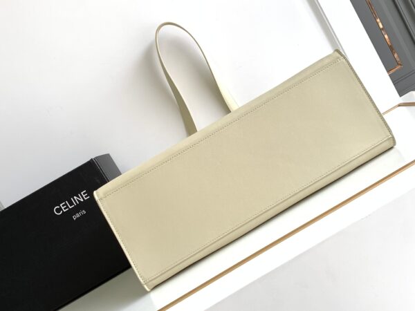 CELINE CABAS 16 IN SMOOTH CALFSKIN LIMESTONE