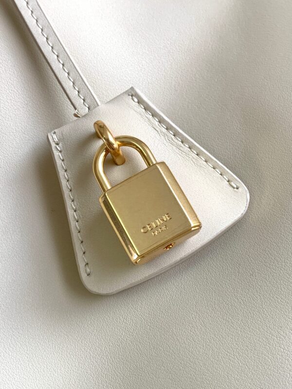 CELINE CABAS 16 IN SMOOTH CALFSKIN LIMESTONE