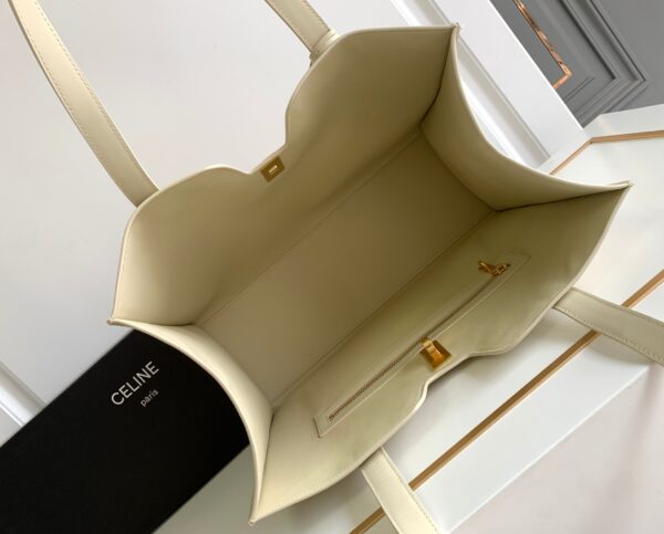 CELINE CABAS 16 IN SMOOTH CALFSKIN LIMESTONE