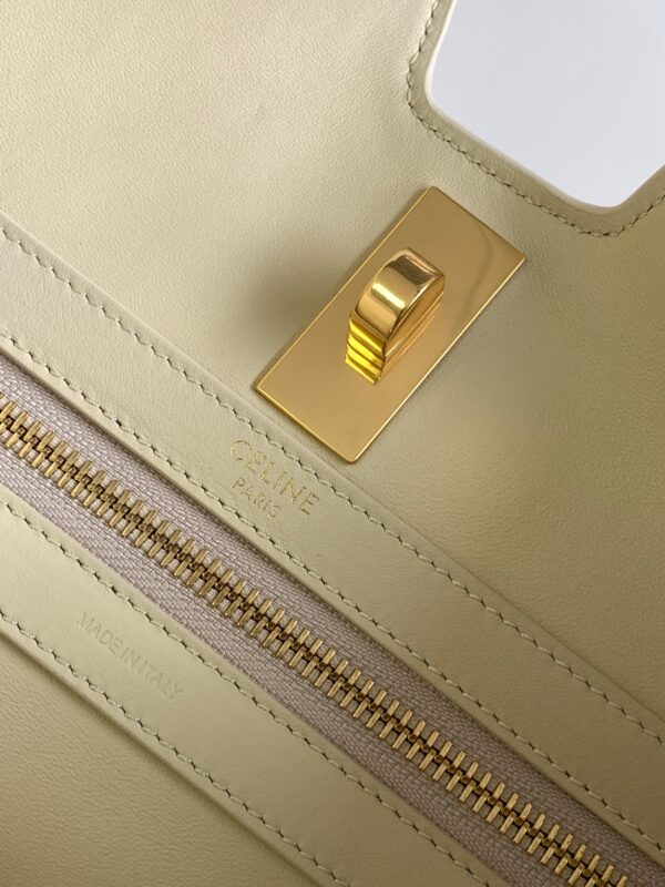 CELINE CABAS 16 IN SMOOTH CALFSKIN LIMESTONE