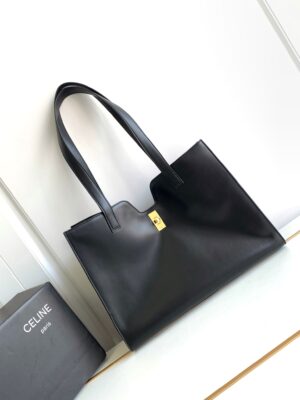 CELINE CABAS 16 IN SMOOTH CALFSKIN LIMESTONE