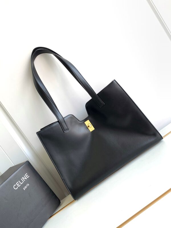CELINE CABAS 16 IN SMOOTH CALFSKIN LIMESTONE