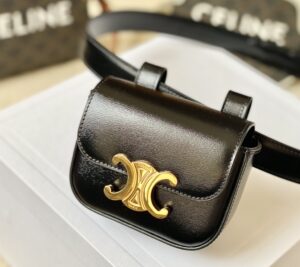 CELINE BELT BAG TRIOMPHE BELT IN SHINY CALFSKIN