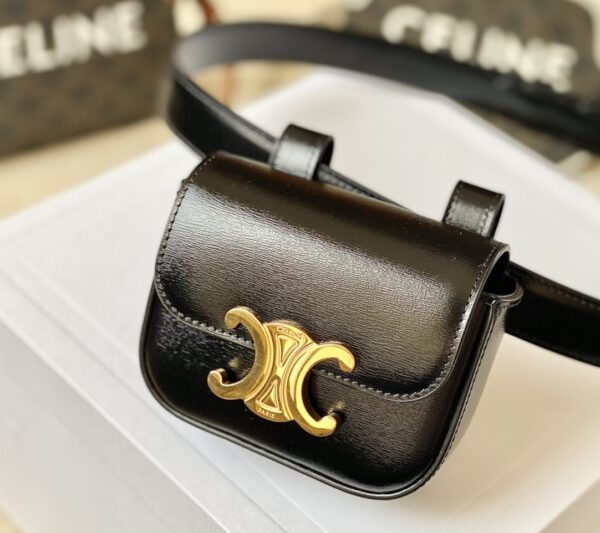 CELINE BELT BAG TRIOMPHE BELT IN SHINY CALFSKIN