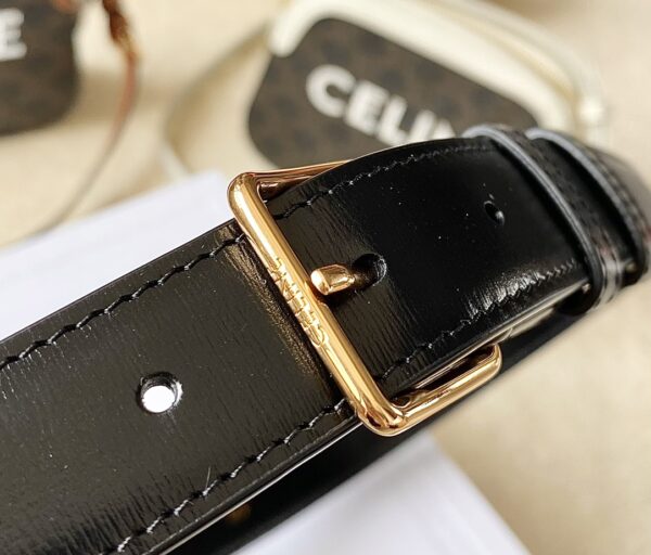 CELINE BELT BAG TRIOMPHE BELT IN SHINY CALFSKIN