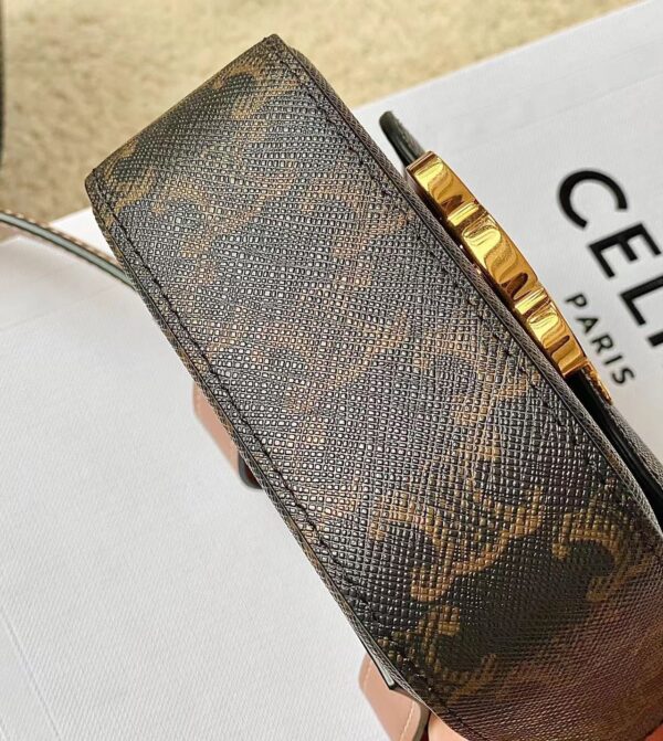 CELINE BELT BAG TRIOMPHE BELT IN TRIOMPHE CANVAS AND CALFSKIN