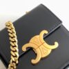 CELINE MINI BOX TRIOMPHE IN SHINY CALFSKIN BLACK