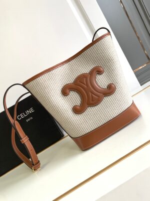 CELINE SMALL BUCKET CUIR TRIOMPHE
