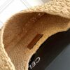 CELINE CLASSIC PANIER HOBO BAG IN RAFFIA AND CALFSKIN