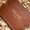 CELINE CLASSIC PANIER HOBO BAG IN RAFFIA AND CALFSKIN