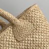 CELINE SUPPLE SMALL TRIOMPHE CELINE CLASSIC PANIER IN RAFFIA AND CALFSKIN