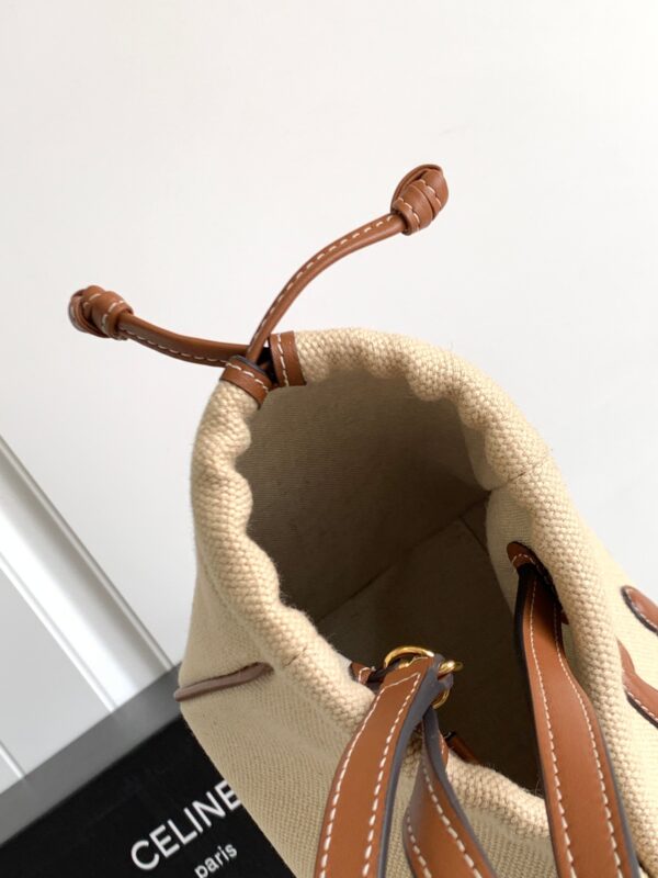 CELINE SMALL CABAS DRAWSTRING CUIR TRIOMPHE