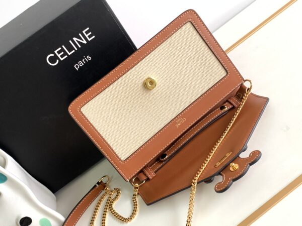 CELINE WALLET ON CHAIN TRIOMPHE
