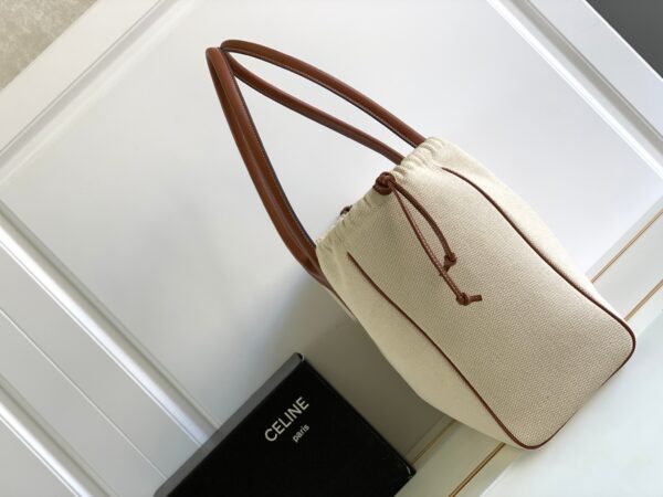 CELINE CELINE CABAS DRAWSTRING CUIR